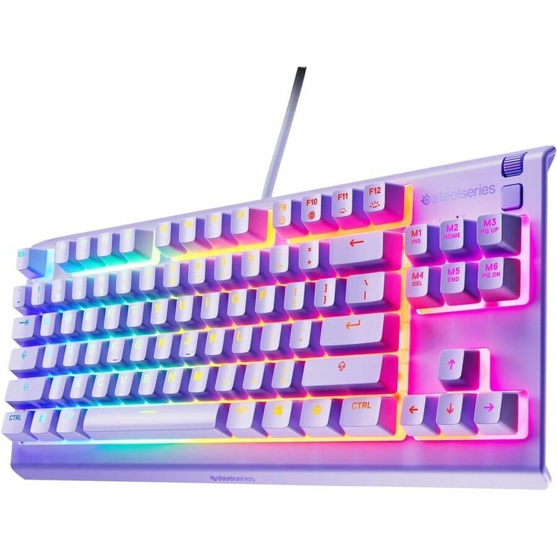 SteelSeries Apex 3 TKL Lavender RGB Gaming Keyboard — Tenkeyless