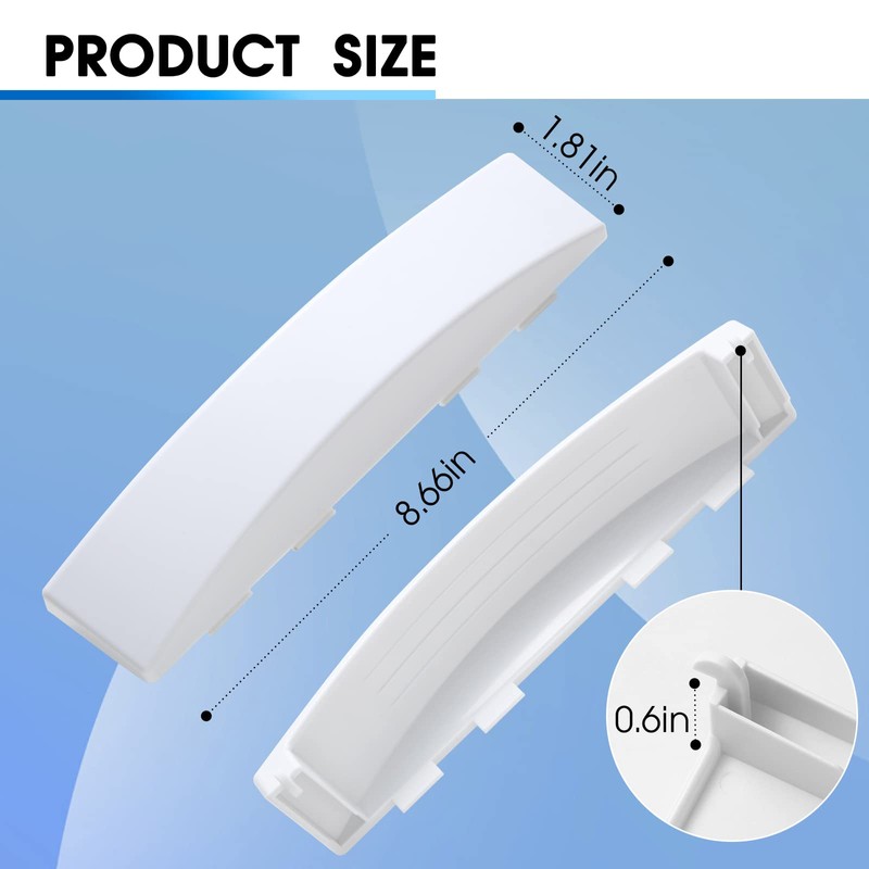 Dryer Door Handle for GE WE01X30378 White