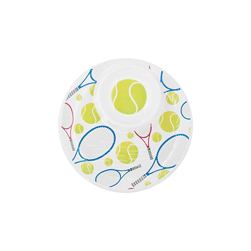 UPware Tennis 14 Inch Melamine Chip and Dip