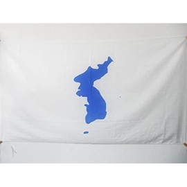 AZ FLAG Korean reunification Flag 3' x 5' for a pole - Korea flags 90 x 150 cm - Banner 3x5 ft with hole