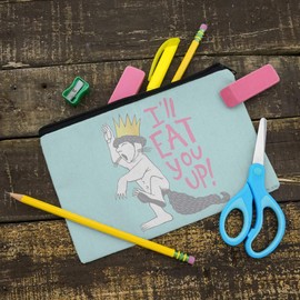 Where The Wild Things are Eat You Up Pencil Pen Organizer Zipper Pouch Case