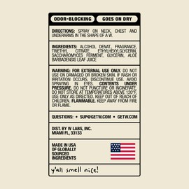 W By Jake Paul Body Spray for Men, Odor Blocking, Body Deodorant, Long Lasting Protection, Deep Woods, 3.4 fl oz