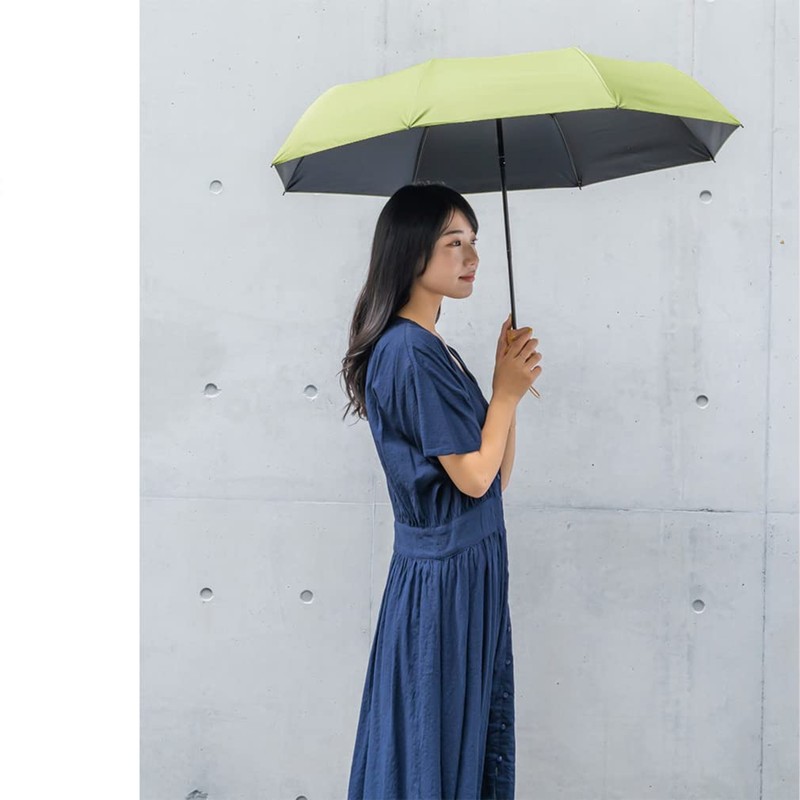 VITAFELICE vnsz-586z Women's Folding Parasol (Wood Handle/Ribs: 21.7 inches (55
