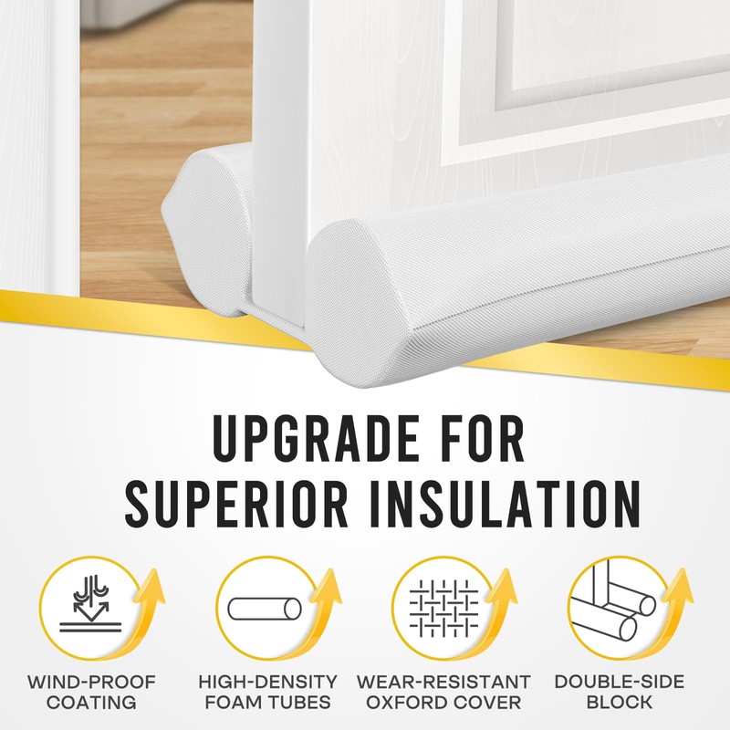 Comfyanno Under Door Draft Stopper - Bottom Door Gap Filler