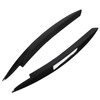 Pair Car Headlight Eyebrows Left Right Glossy Black Modification Replacement