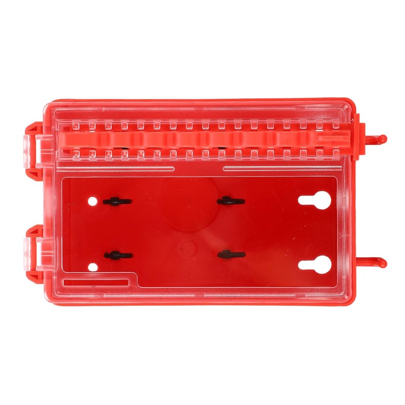 NOENNULL Lockout Tagout Box,Portable Safety Group Padlock Box Wall Mount