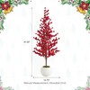 Glitzhome 41" H Artificial Christmas Porch Tree, Mini Table Top