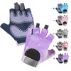 CubePlug Boys Girls Non-Slip Cycling Gloves Half Finger - Padded
