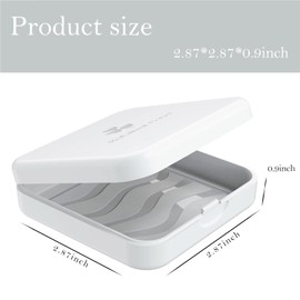 Braces Box Dento Box Rail Box (Also for Bite Splint, Grinding Splint) Pack of 4 KFO Box (White)