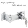 F Reel Lock with Rotary Knob, Heavy Duty Shed Lock,