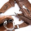 Leather Men's Sling Bag Shoulder Backpack Shoulder Bag Chest Bag