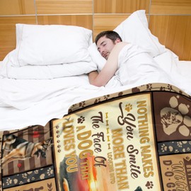 German Shepherd Blanket for Boys Girls, German Shepherd Gifts for Dog Lover,Paw Blanket for Dogs Super Soft Cozy Pet German Shorthair Pointer Gift for Lover 40x50 inch