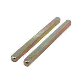 fiXte 2 x Replacement Spare Door Handle Spindle Bar YZP 7.5mm x 85mm / 100mm / 128mm / 150mm Lengths Available (7.5 x 85mm)