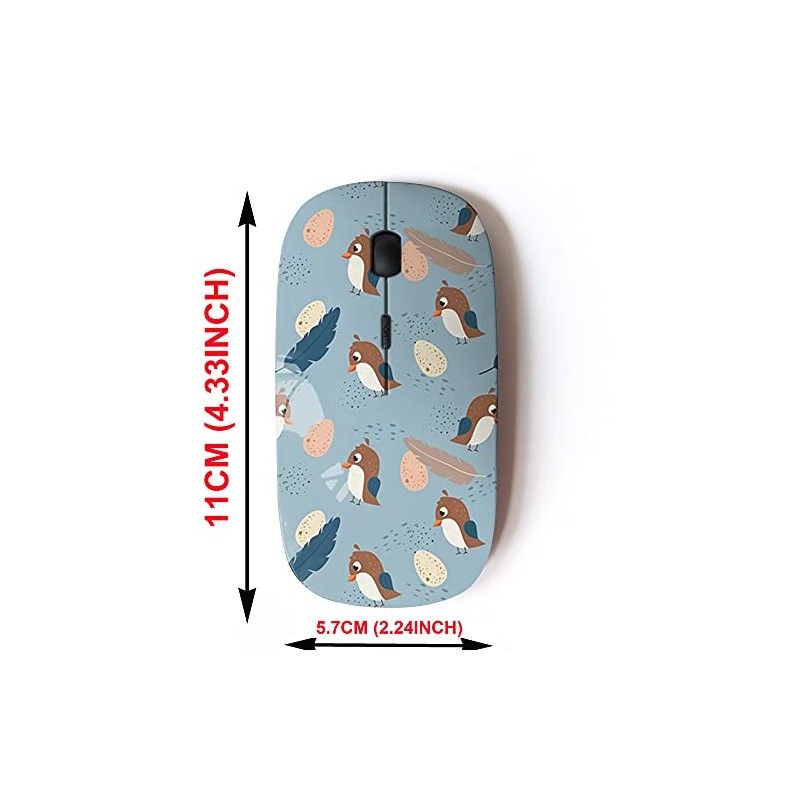2.4G Wireless Mouse with Cute Pattern Design for All Laptops