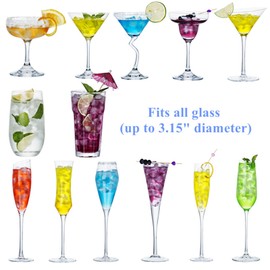 Bar Glass Rimmer for Margarita and Cocktail,Lime Juice Salt Sugar Container (L)