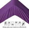 Aisbo King Size Fitted Sheet Purple - Extra Deep Pocket