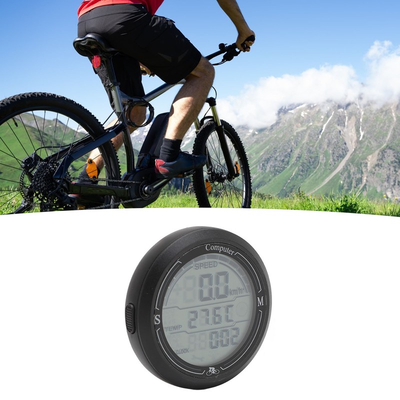 Cycling Speedometer Odometer Multi Function Electronic Speed Tester Temperature Time