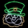 Brilliant Brand Lighting - LED Rope Light Leprechaun Face Decoration