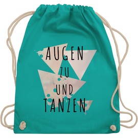 Shirtracer - Gym Bag Backpack - Festival Accessories - Eyes to and Dance, 10 turquoise