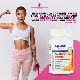 Unique Bundle Store Multivitamin One Daily Women – 100 Tablets Women’s Multivitamin, Multi Vitamin Women’s with Supports Heart, Bone, Immune, Muscle, Energy (Pack of 1)