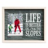 ChalkTalkSPORTS Premier Skiing & Snowboarding Photo Frame | Life is