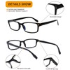 Kerecsen 6-Pack Reading Glasses Blue Light Blocking,Spring Hinge Readers for
