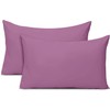 AMEHA 100% Brushed Microfiber Pillow Cases 2 Pack, Super Soft