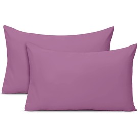 AMEHA 100% Brushed Microfiber Pillow Cases 2 Pack, Super Soft Standard Pillow Cases | Hotel Quality Pillow Covers, 50x75 cm,