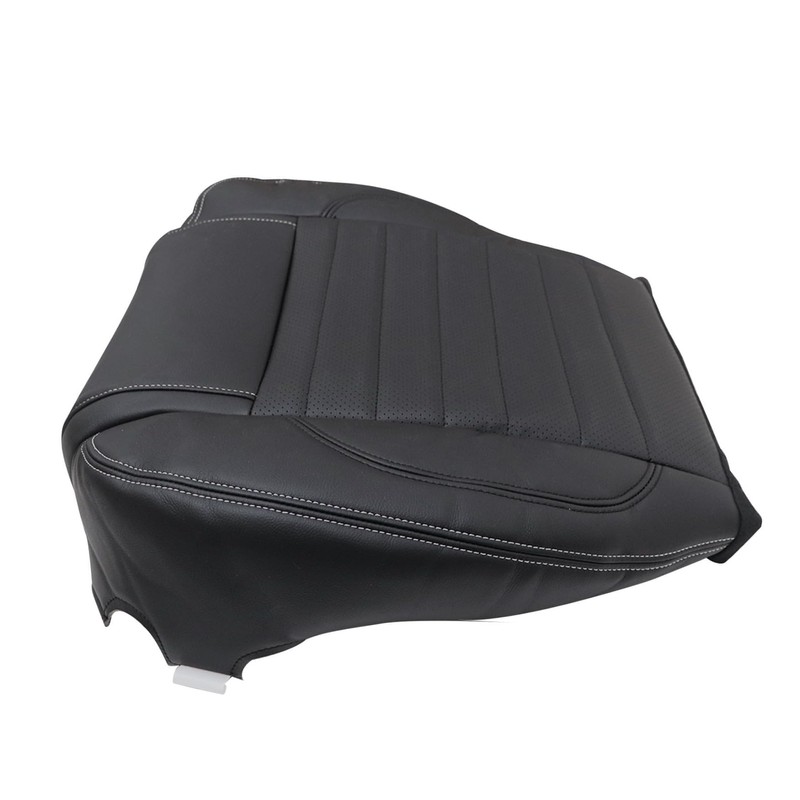 Mythoria Front Driver Bottom Replacement Leather Seat Cover Black #
