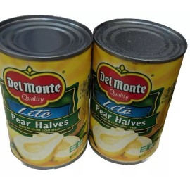Del Monte Lite Pear Halves Can 2 Pack