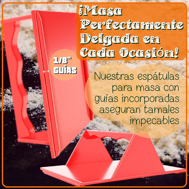 Tamales Masa Spreaders - Kitchen Utensils - Easy Grip Ergonomic