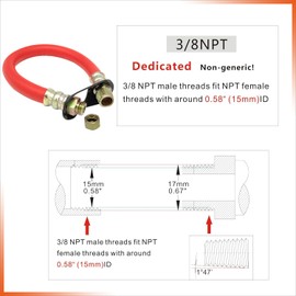 3/8 '' Oil Drain Hose STAN1438 Compatible With Tecumseh, Kohler Engines with A 3/8" Drain Port Size