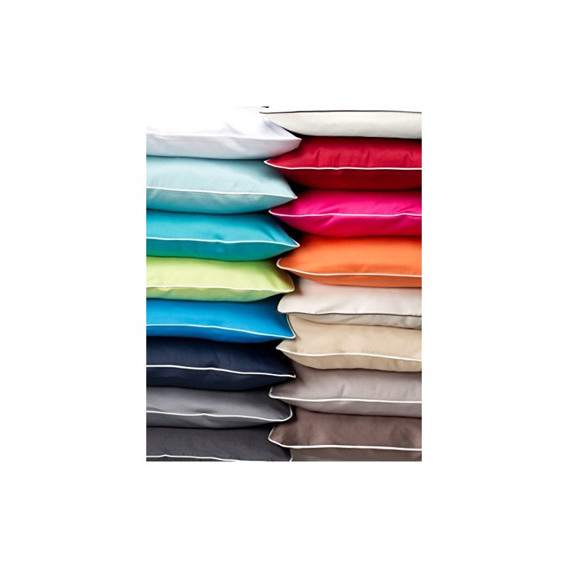fleuresse Colours Pillowcase with Piping / 30x50 Sand, Standard