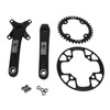 Bike Crankset, 36T Narrow Wide Chainring Low Noise 104 BCD
