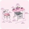 Badger Basket Elegant Tea Time Metal Doll Table and Chair