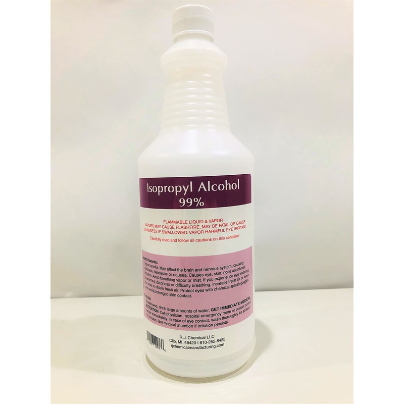 Isopropyl Alcohol 99% Strength - 4 Gallons Packed in 16-32