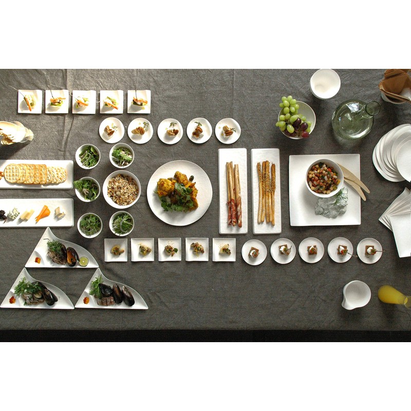 WASARA DM-005R Medium Plate, White, 6.5 inches (16.5 cm), 6