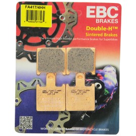 EBC Brakes FA417/4HH Juego de pastillas de freno de disco negro, 1 x 1