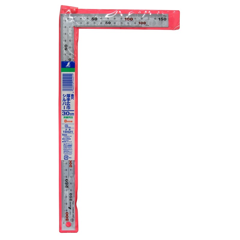 Shinwa Rules Carpenters Square, Thick Width, Silver