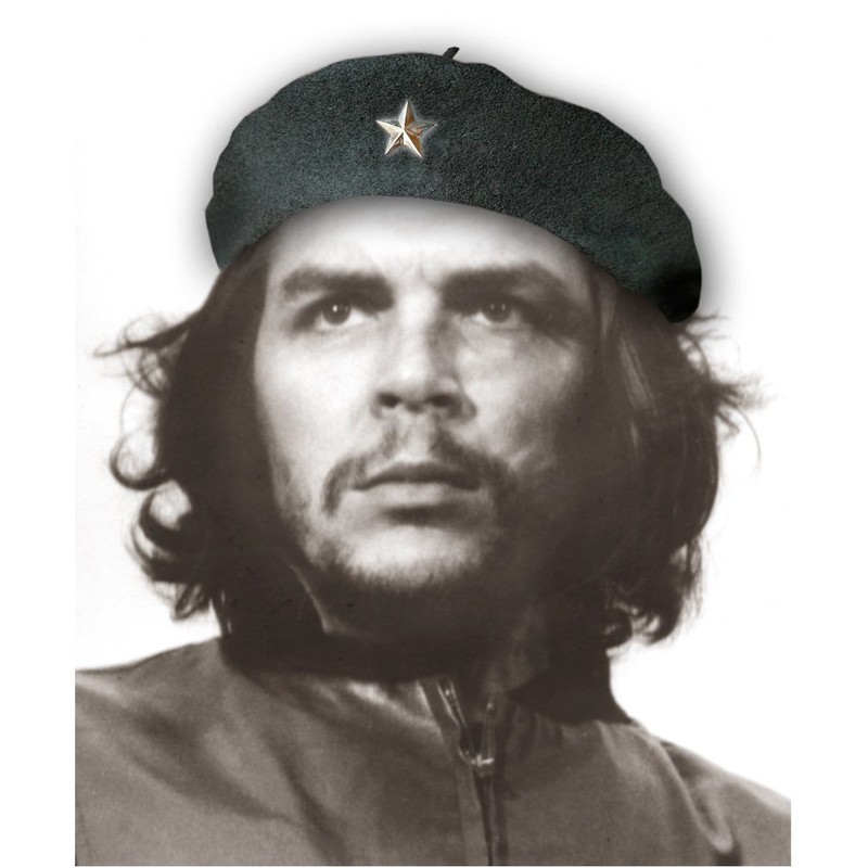 Che Guevara Store Beret Black Original Beret, Silver Star Medium