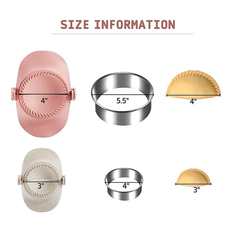 Hopbucan 1 Set Dumpling Maker Dumpling Dough Press Mold Set