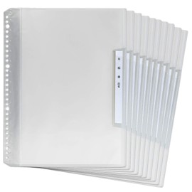 Plus RE-201CF Name Refill-Type Clear File, Vertical Input, 6 Pockets, A4, Clear, 84-826 x 10 Books