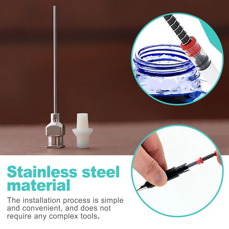 KornaDoz 5 Pack Syringes with Blunt Tip Needles for Glue,