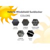 Sun Visor Windshield Light Blocker Strip Vinyl Wrap Fits All