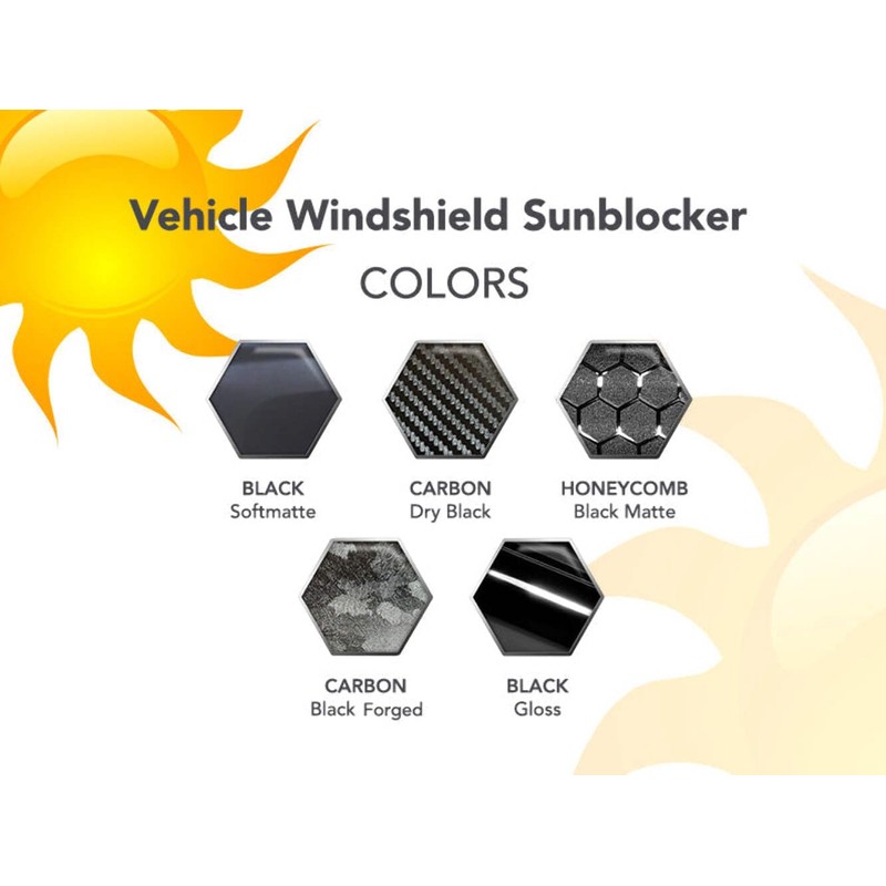 Sun Visor Windshield Light Blocker Strip Vinyl Wrap Fits All