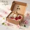 Adorable NEGTTE Cherry Bag Charms Keychain for Women