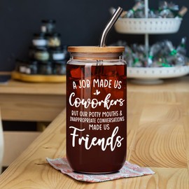 CATABUBU Funny Retirement Cup Job Made Us Coworker Mug Gifts for Friends, Work Besties Mug Gifts for Women, Birthday Gift for Work Mom Bestie, Going Away Farewell Leaving Gift