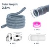 8.2Ft Washing Machine Extension Hose Kit, Universal Drain Hose, Extension