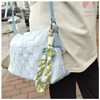 Fuqimanman2020 Boho Macrame Keychain Cute Daisy Flower Handmade Weave Wristlet
