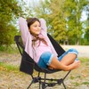 MOON LENCE 2 Pack Portable Camping Chairs Backpacking Chair -